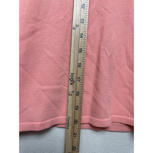 R.Q.T. Sz M Peach Boat Neck with Fold Down Neck Dragon Fly Broach NWT Feminine - Picture 13 of 13